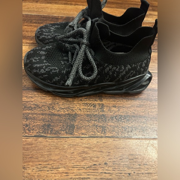 kkdom Boys Running Sneakers Shoes Athletic Black and grey 10.5 Toddler - Picture 10 of 11